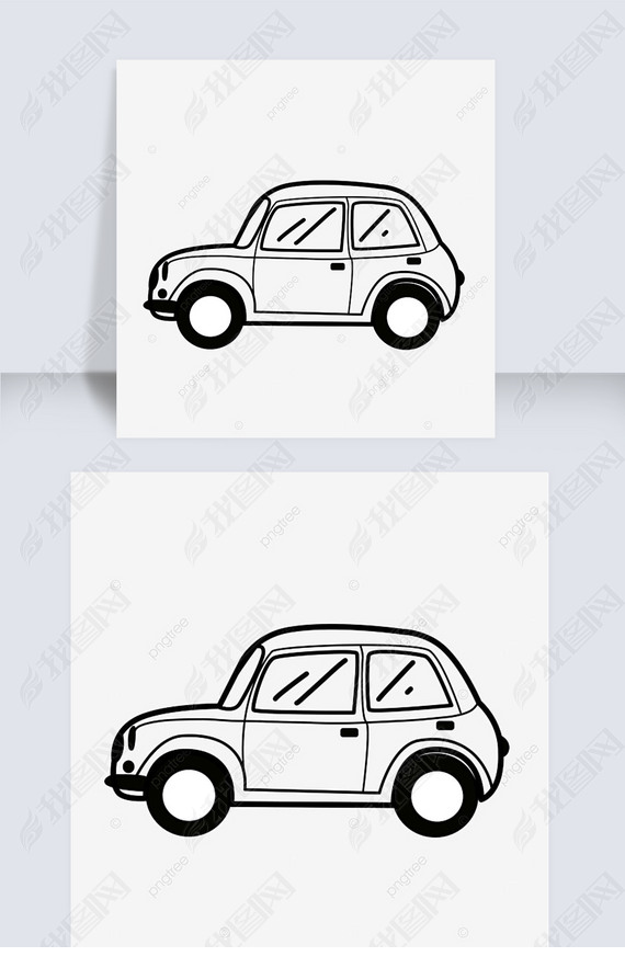 С߸car black and white clipart