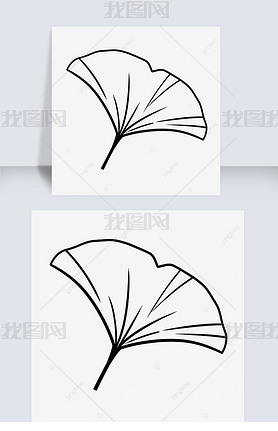 leaf black and white clipart