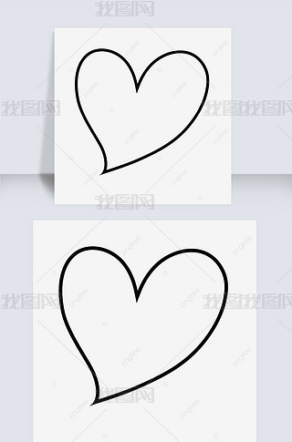 heart clipart black and whiteбƤ