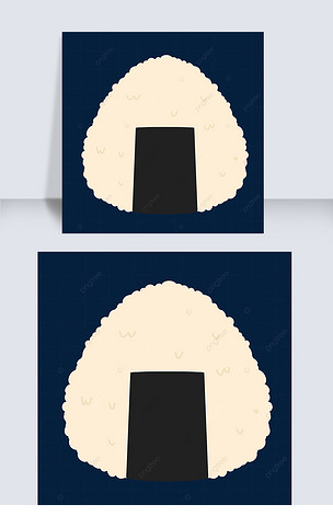 原创卡通风格三角饭团