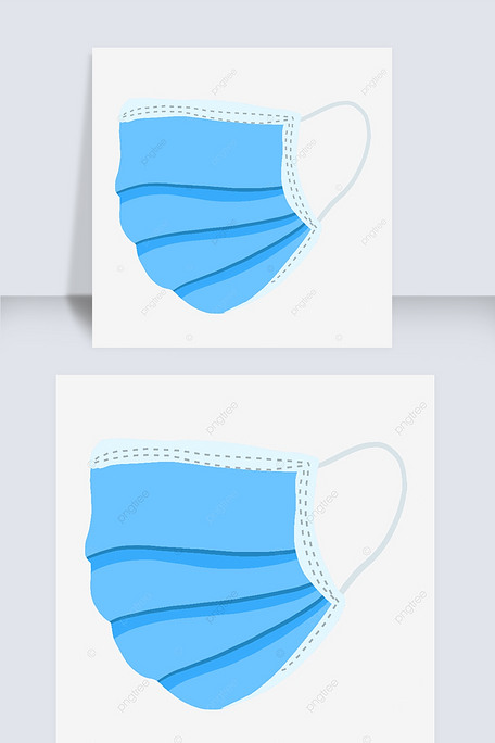 蓝色医用外科口罩侧面图片素材(psd分层格式)免费下载_其他大全-我