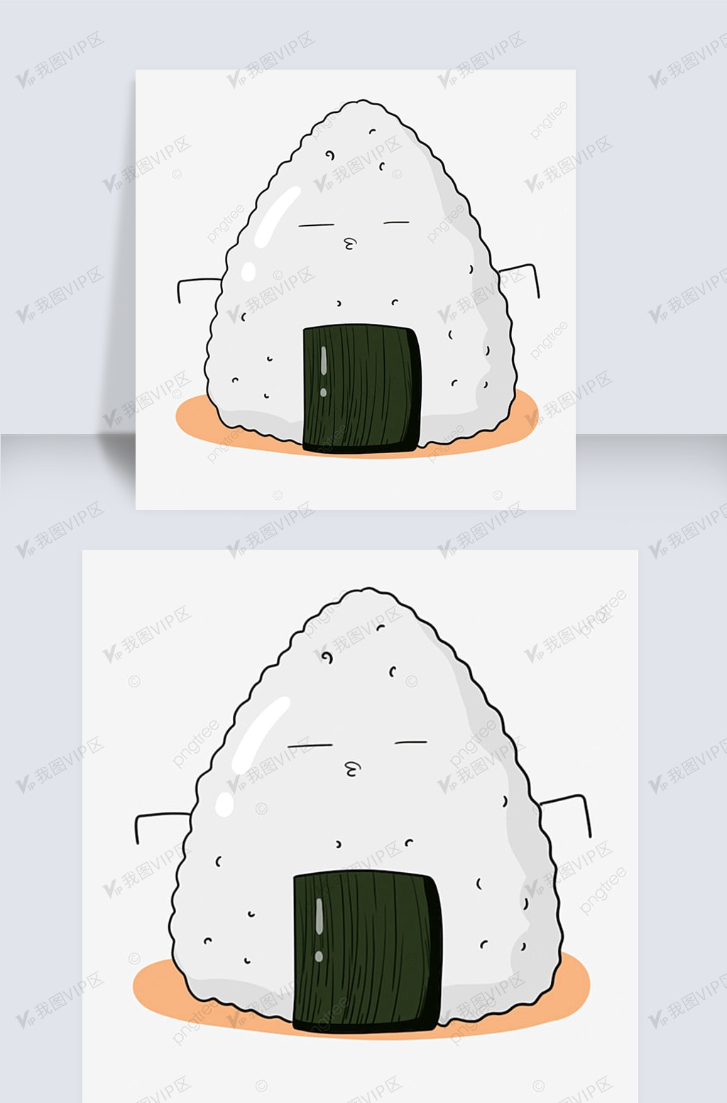 自信的三角形饭团