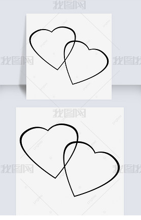 heart clipart black and white˫