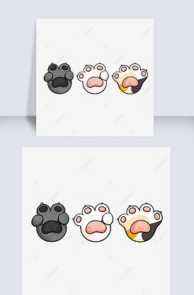 厚厚肉垫的可爱宠物爪子