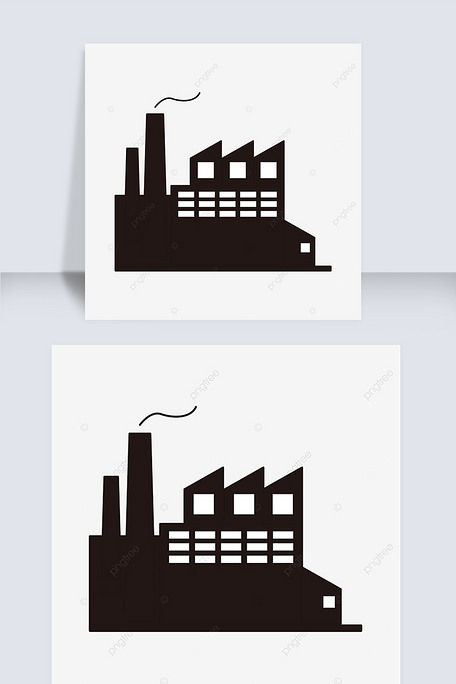 工厂剪贴画剪影