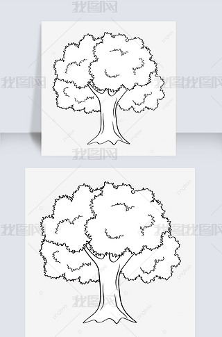 ڰʸ tree clipart black and white