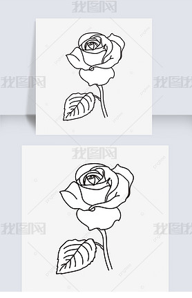 ڰõҶflower clipart black and white