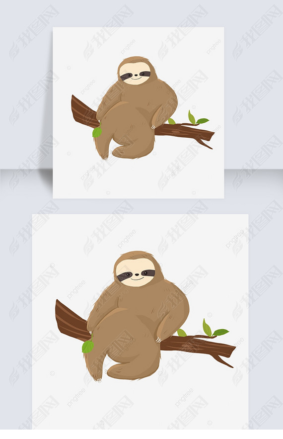 ɰͨbrown sloth clipart