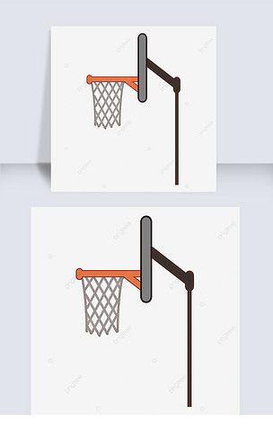 篮球框简笔画图片侧面图片
