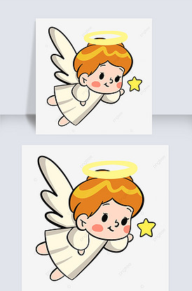 可爱的橙色短发小天使