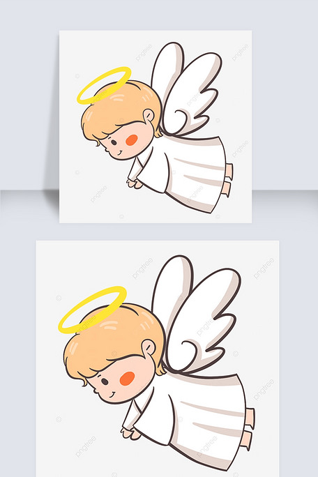 伸手的金色短发小天使图片素材(psd分层格式)免费下载_其他大全-我