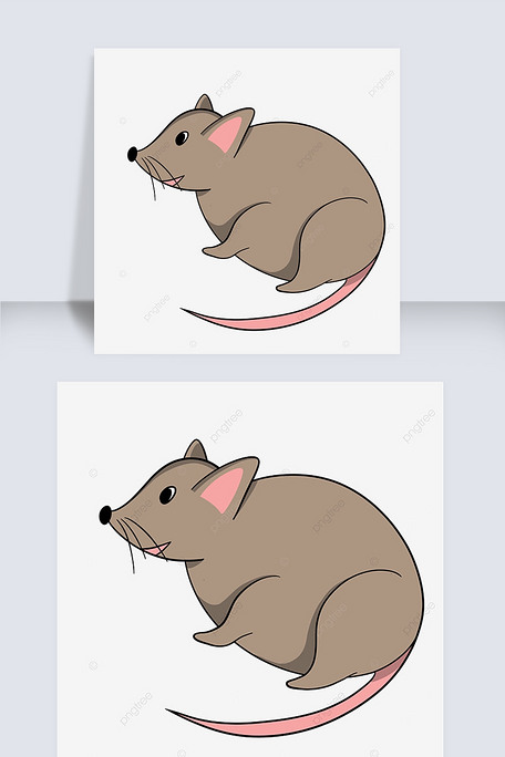 棕色老鼠侧面剪贴画ratclip