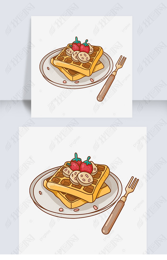 ˫ζˮ㽶ݮwaffle clipart