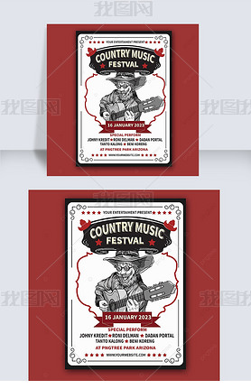 country music festival poster