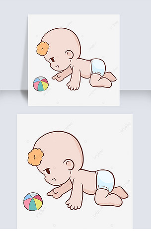侧面婴儿剪贴画