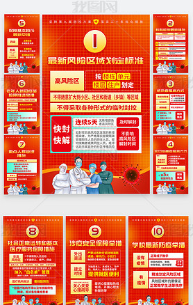 图解优化疫情防控新十条措施展板海报长图文
