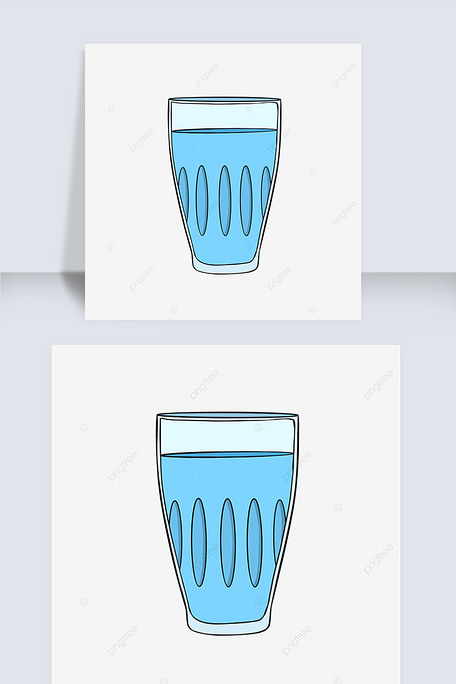 手绘玻璃杯卡通风格glasscl