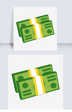 绿色money clipart卡通.