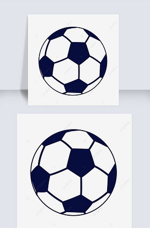 手绘足球标志
