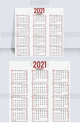 2021calendarԼ