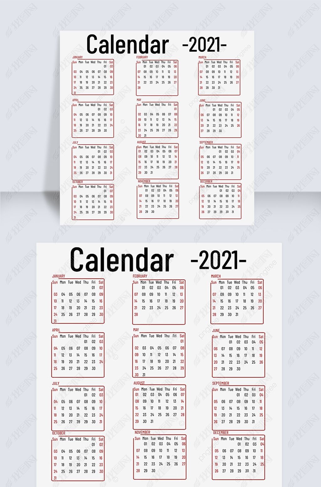 2021calendar2021Լ