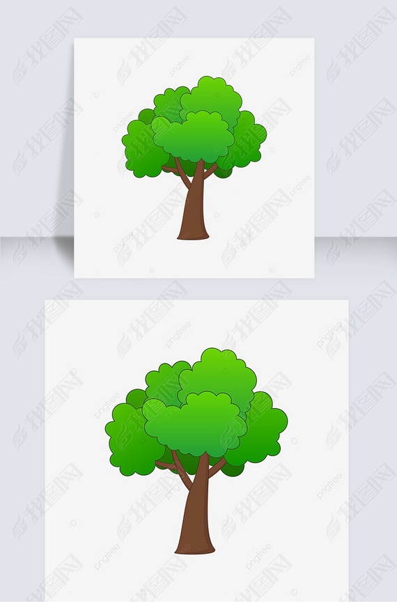 ͨɫزĴ tree clipart