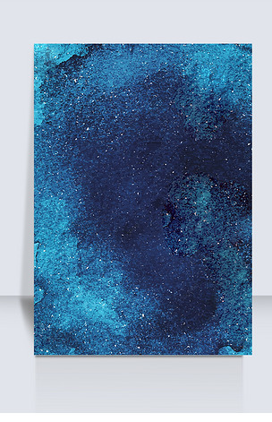 水彩渐变宝蓝色星空背景