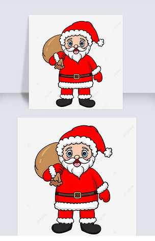 红色衣服的圣诞老人