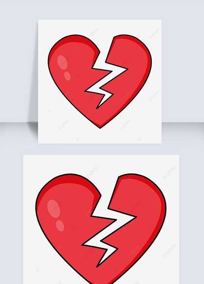 原创卡通创意装饰元素心碎