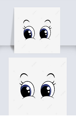 可爱卡通动物矢量眼睛 eyes clipart