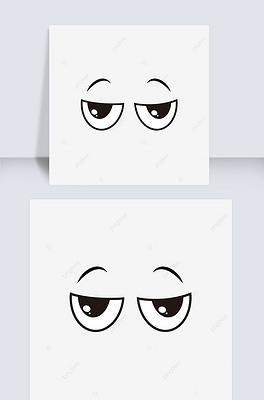 卡通动漫眼睛素材插图 eyes clipart