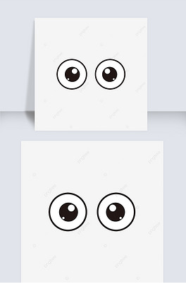 eyes clipart 矢量卡通眼睛剪贴画元素