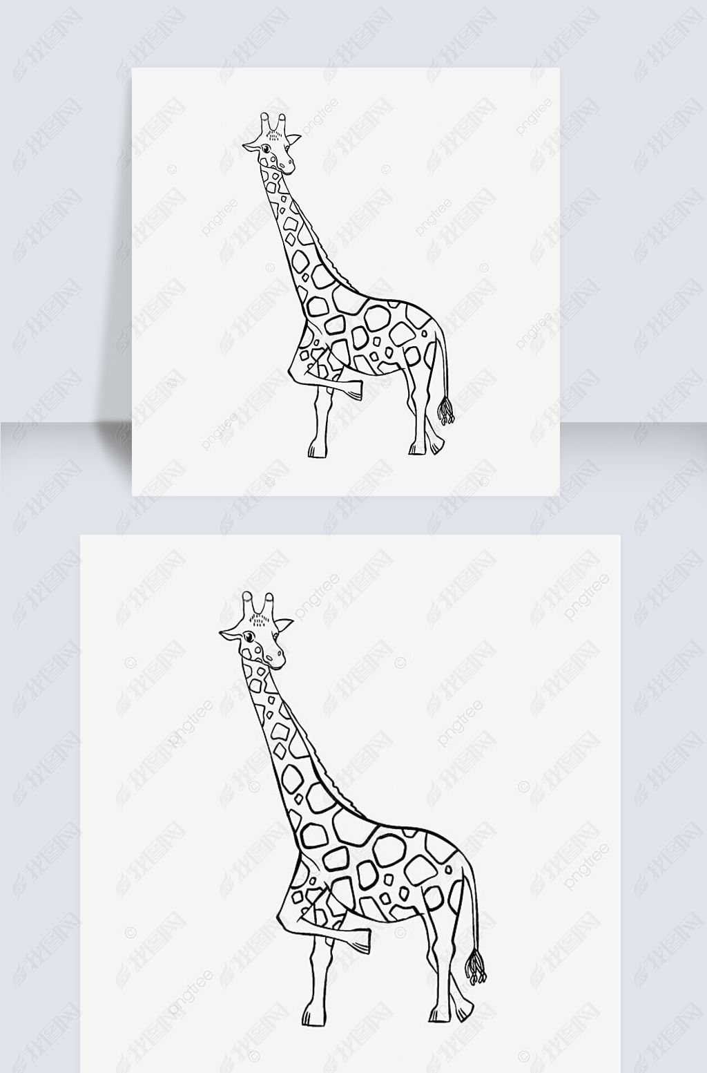 giraffe clipart black and white ɰ¹