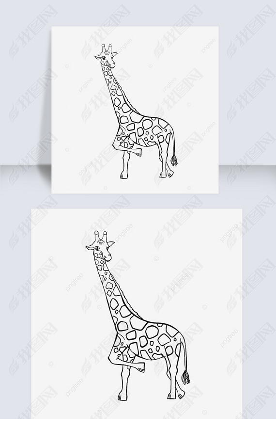 giraffe clipart black and white ɰ¹