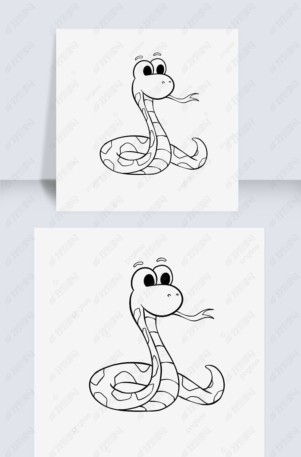 snake clipart black and white ͯͨС