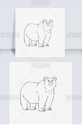 bear clipart black and white ͨ