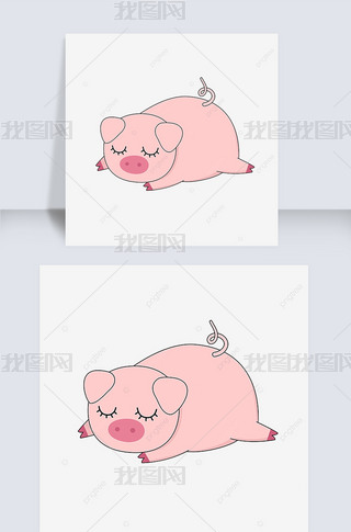 ͨɰ˯СʸԪ pig clipart