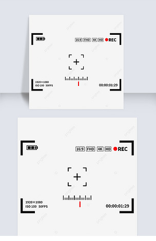 摄像取景器录像中