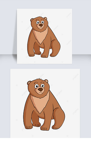 卡通贴图熊宝宝剪贴画