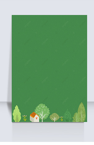 墨绿色卡通植物背景