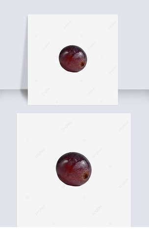 一颗健康的紫色葡萄