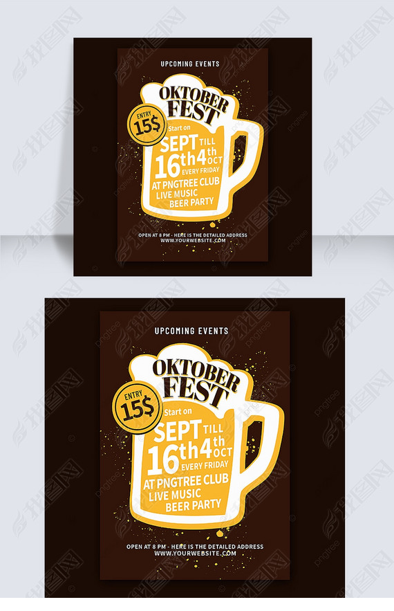 oktober fest flyer template