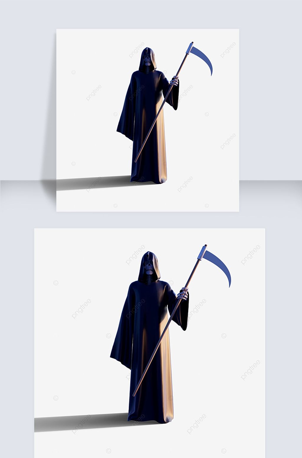 万圣节死神镰刀3d元素