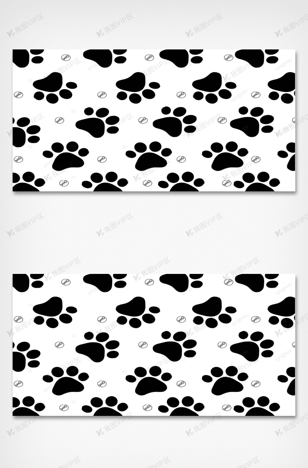 猫爪黑白简单可爱手绘背景图片素材(psd分层格式)免费下载_其他大全