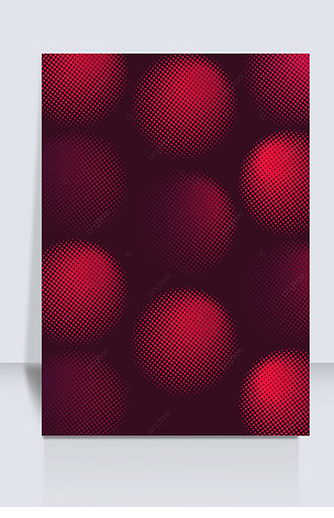 原创红黑色抽象半色调背景版权可商用