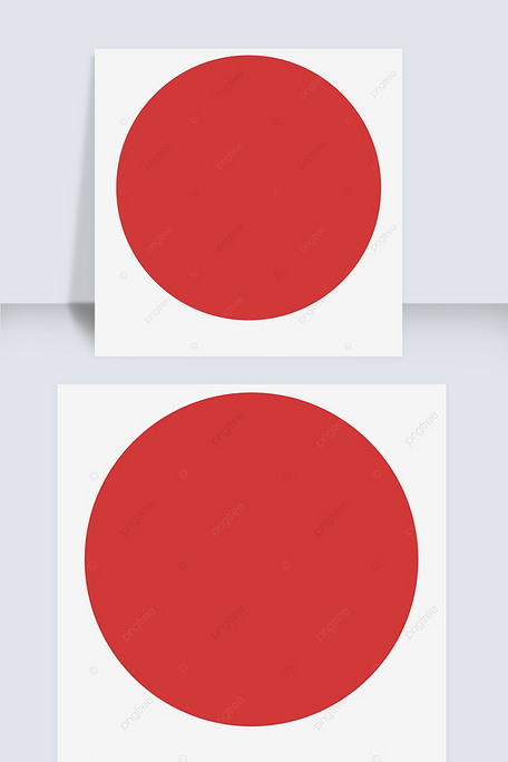 红色纯色圆形