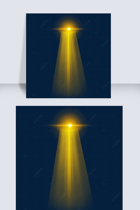 黄色亮点渐变直射太阳光效果