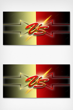 黄红色vs箭头背景