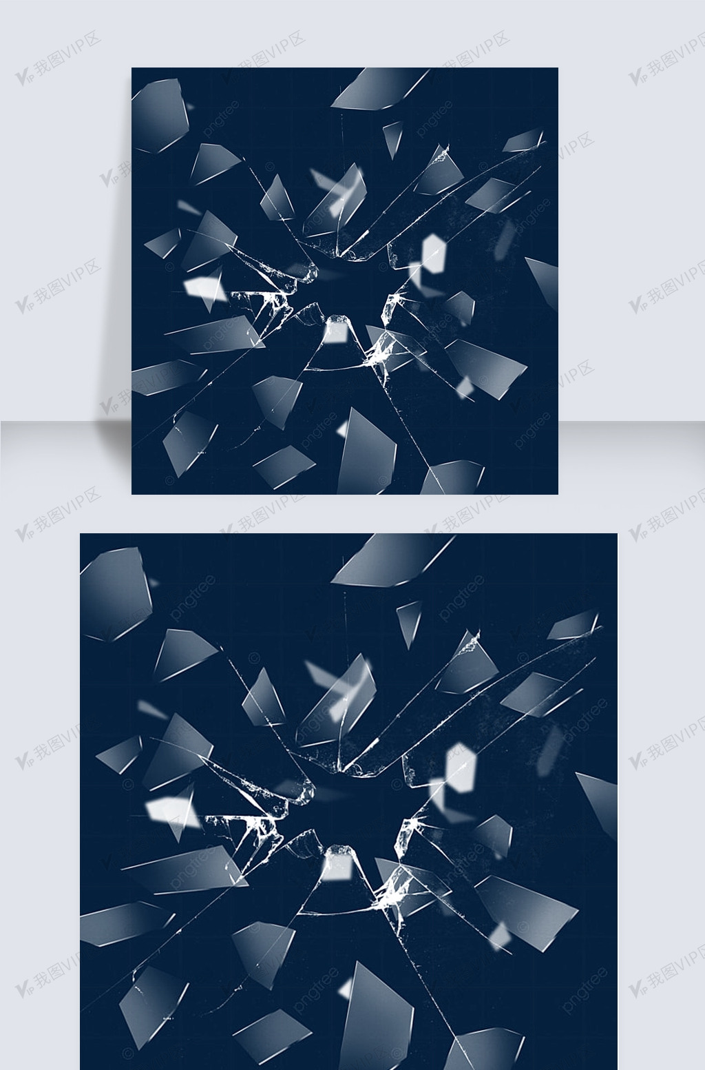 手绘玻璃裂纹纹理