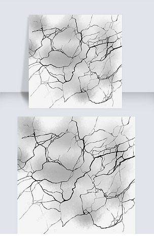 手绘风格裂开的墙皮